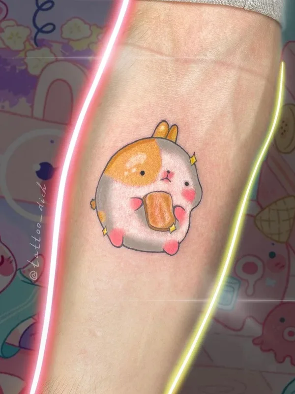 color cartoon Tatuaggio su forearm #44674 | Tatuatore Юна Авдеева
