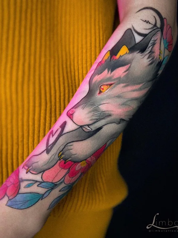 color illustrative татуировка на forearm #44745 | Тату мастер Lina Limbo