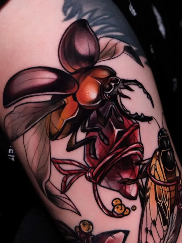 color illustrative Tatuaggio su forearm #44791 | Tatuatore Лариса Ганзвинд