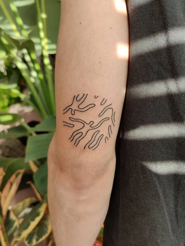 black linework 纹身 在 forearm #44835 | 纹身师 taxidermy_diaries