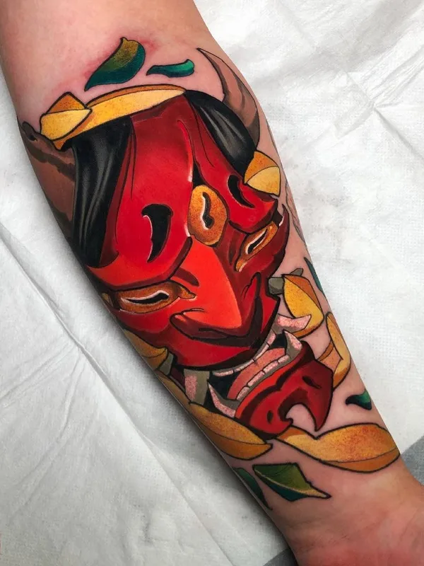 color japanese tattoo on forearm #45006 | Tattoo Artist Дмитрий Харлеич
