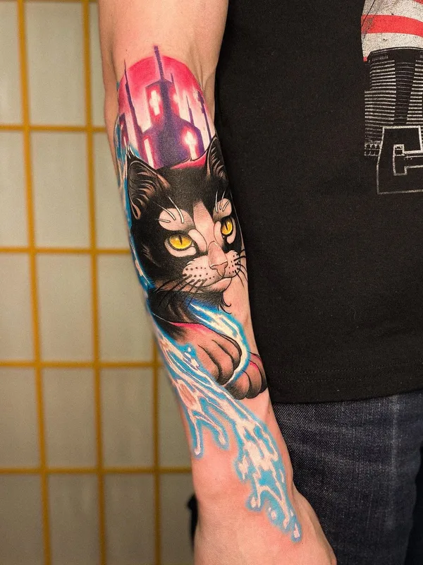 color illustrative Tatuaggio su forearm #45051 | Tatuatore Ekaterina Ostrova