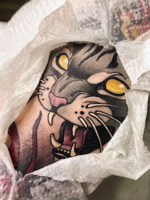 color neo traditional Tatuaggio su forearm #45055 | Tatuatore Ekaterina Ostrova