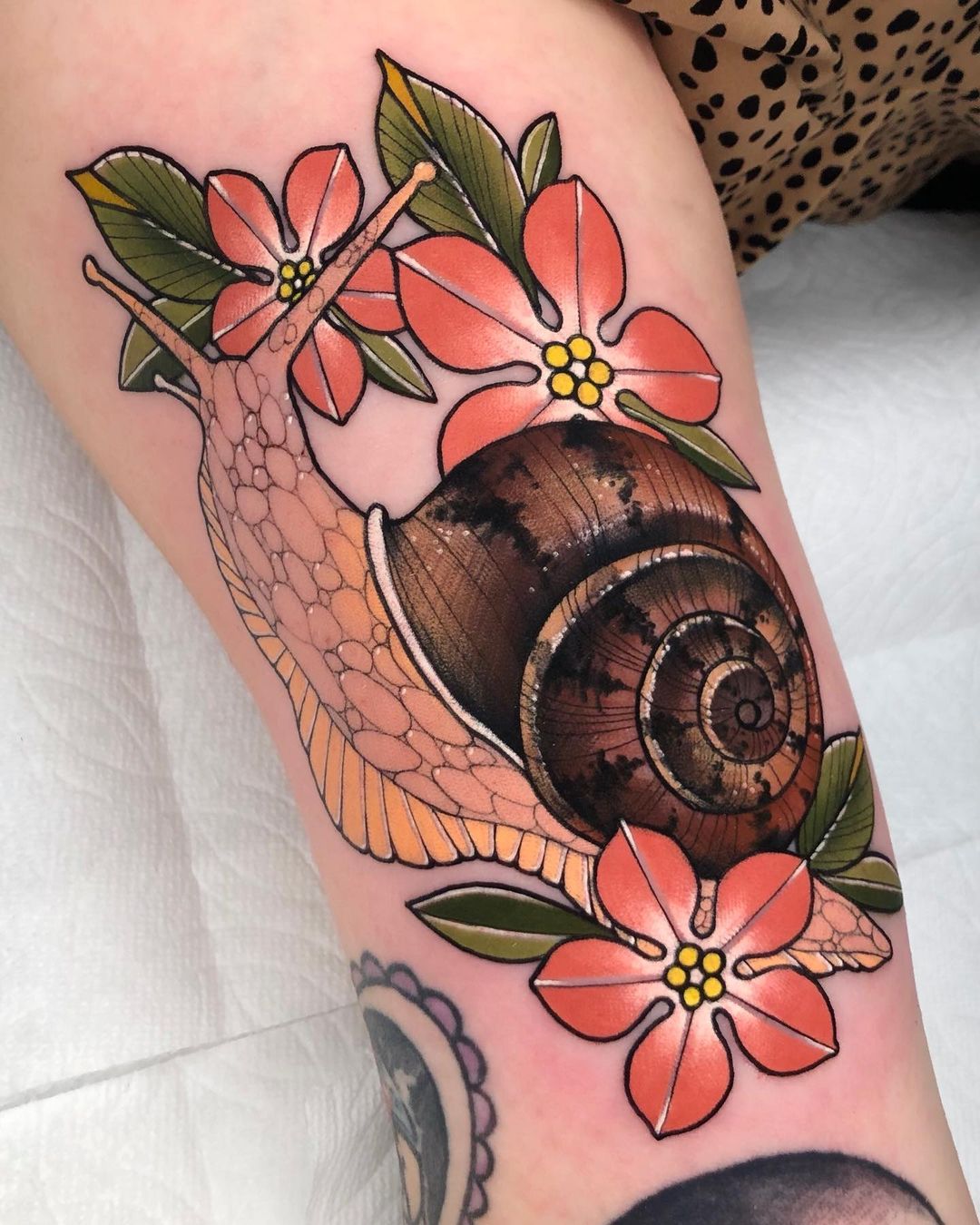 The Tattoo Movement  Neotraditional mushroom snail by Bubsy who is  currently working out of our Enmore studio Bubsy specialises in traditional   neo traditional tattooing producing super clean and solid tattoos