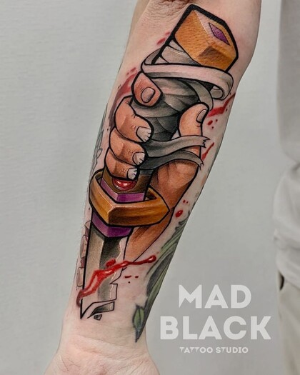 Тату эскиз #45438 Тату мастер Vsevolod Zlaya Sobaka