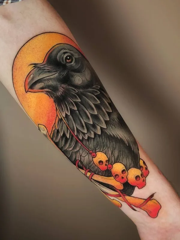 color neo traditional Tatuaggio su forearm #45445 | Tatuatore Елена Апасова