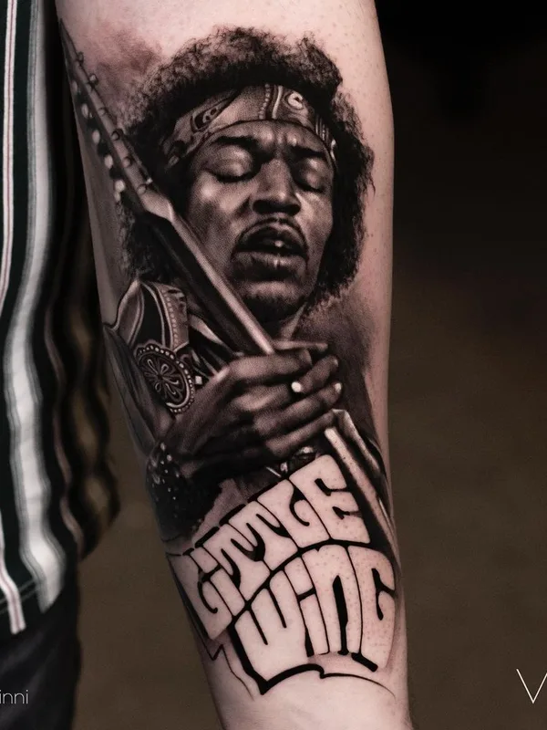 black and grey black and grey Tatuaggio su forearm #45709 | Tatuatore Сергей Vinni