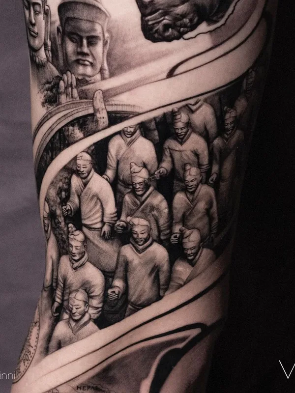 black and grey realism Tatuaggio su forearm #45703 | Tatuatore Сергей Vinni