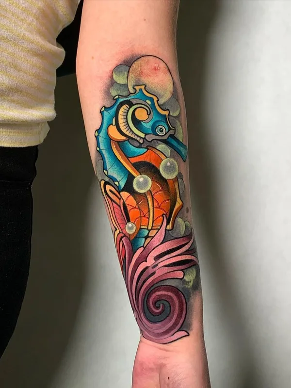 color neo traditional 타투 부위 forearm #45766 | 타투이스트 Александр Николаев
