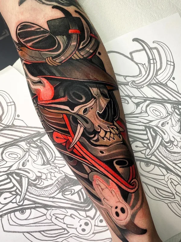 color japanese Tatuagem em forearm #45848 | Tatuador Жан Поль Марат