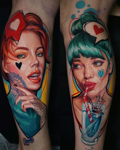 Тату эскиз #45908 Тату мастер Daria Pirojenko