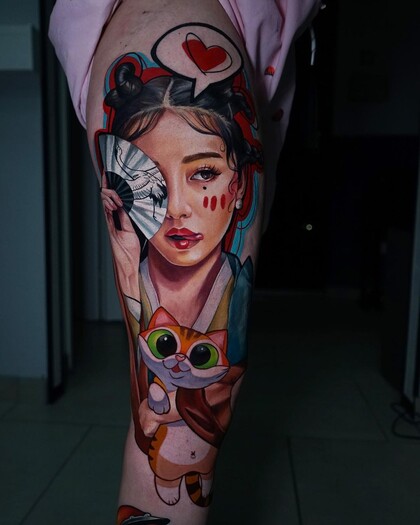 Тату эскиз #45918 Тату мастер Daria Pirojenko