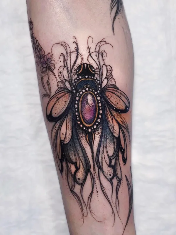color illustrative 纹身 在 forearm #45942 | 纹身师 Pliszka