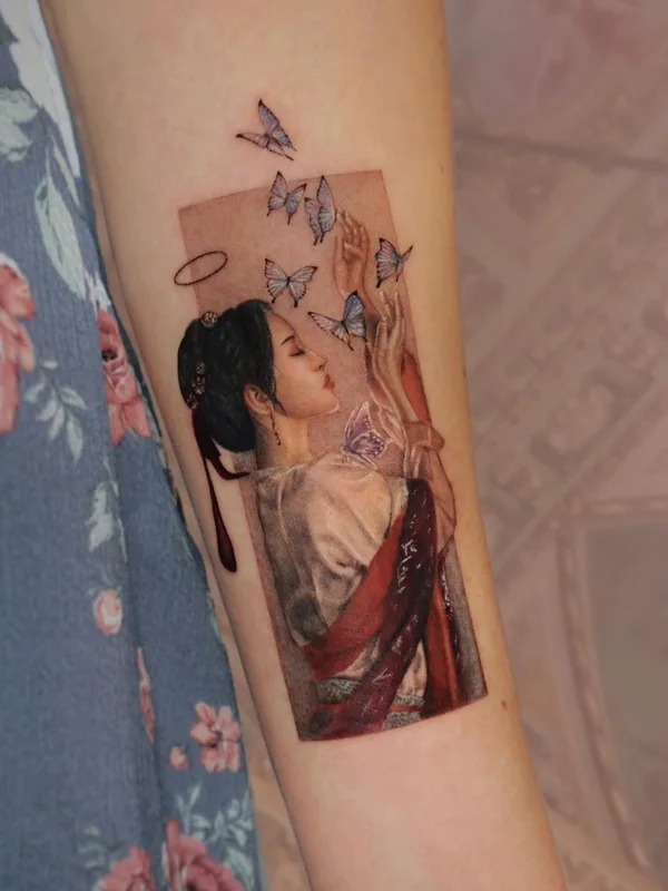 female color realism Tatuaggio su forearm #45975 | Tatuatore Lu Lunartik