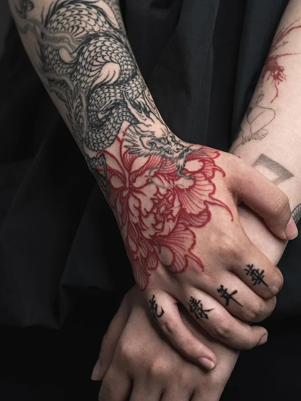 color japanese татуировка на hand #46360 | Тату мастер Arang eleven