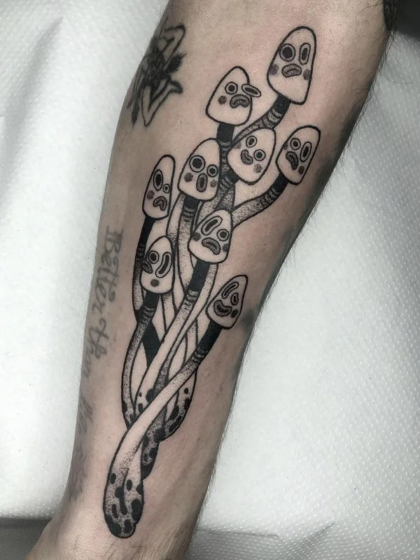 black illustrative татуировка на forearm #46402 | Тату мастер Lil Annie