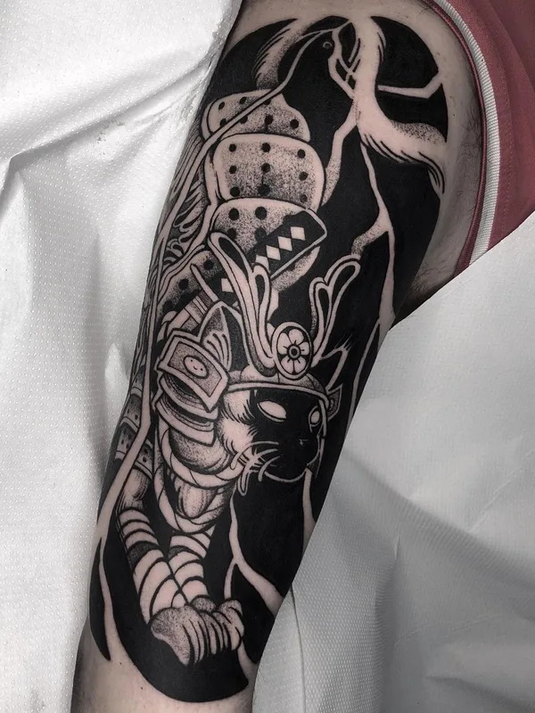 black blackwork татуировка на forearm #46405 | Тату мастер Lil Annie