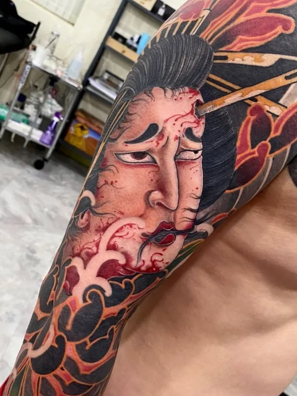 color japanese татуировка на full sleeve #46474 | Тату мастер Tattooartist_Jehoo