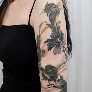 татуировка #60078 | Тату мастер guppy.flowertattoo