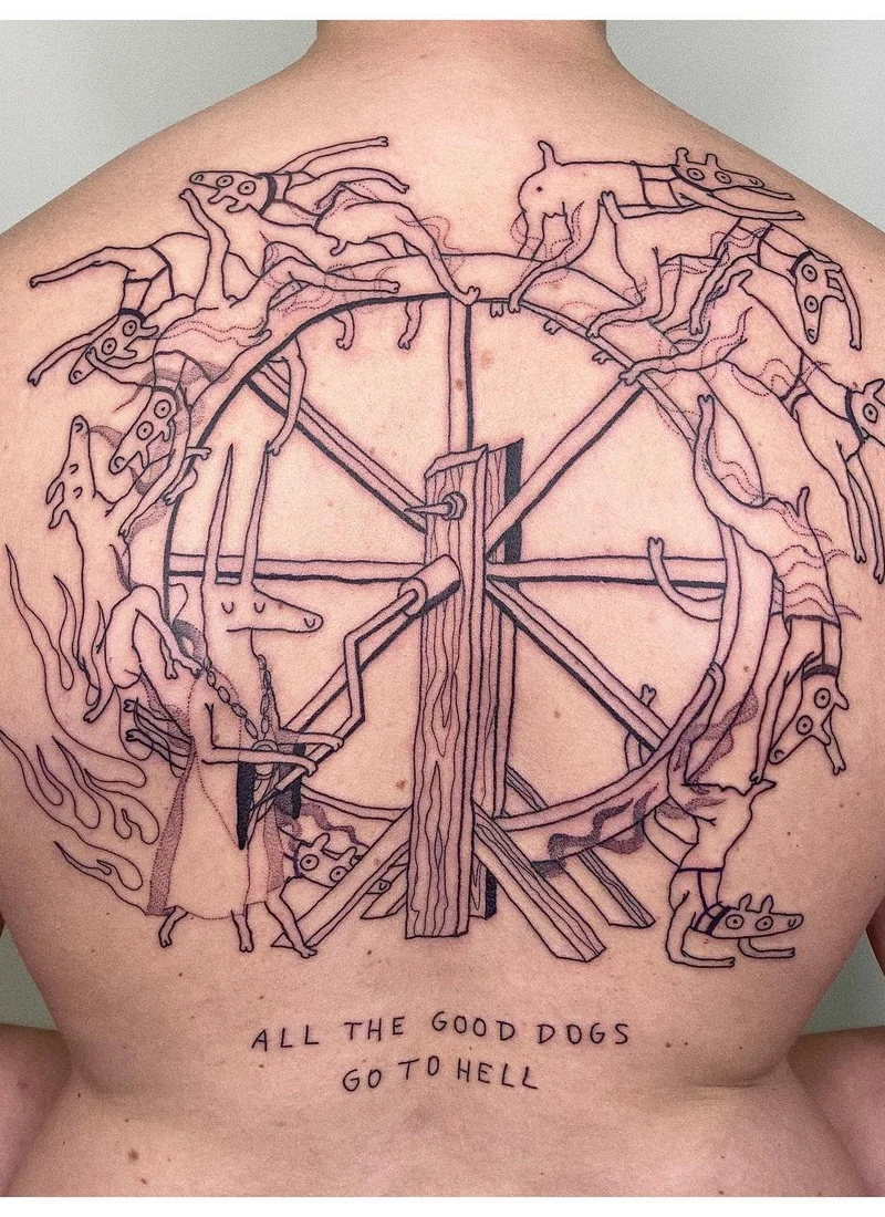 波_oser的纹身中蕴含着儿童画的成人含义