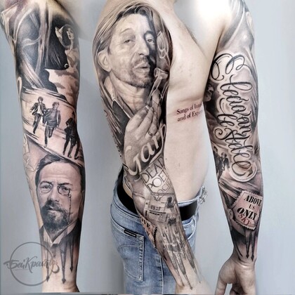 Тату эскиз #60502 Тату мастер Красное Микеланджело