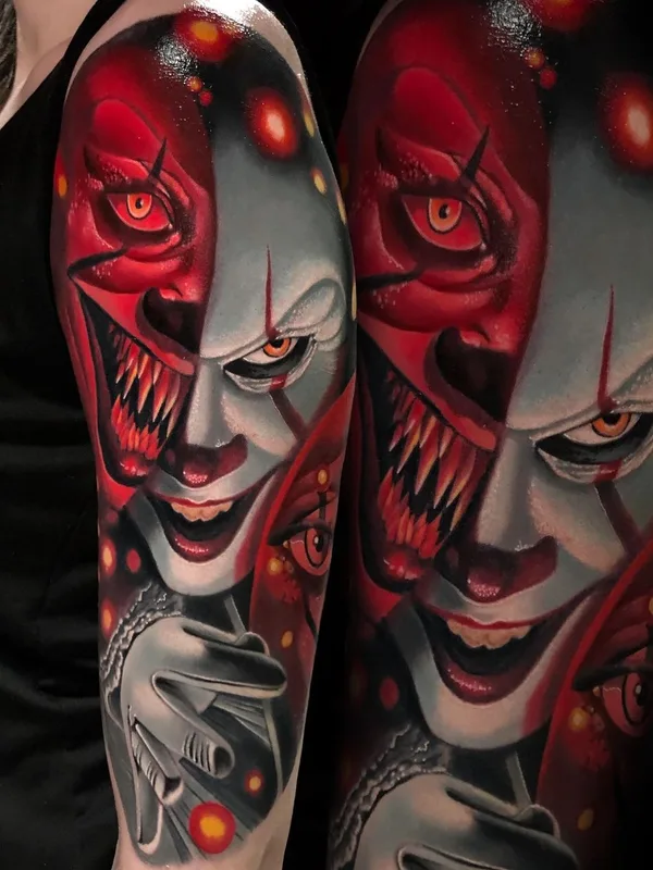 color realism татуировка на full sleeve #60803 | Тату мастер Денис Комаров