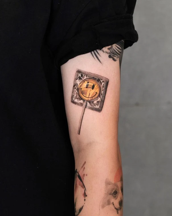 Realism Rose, Skull tattoo on Forearm