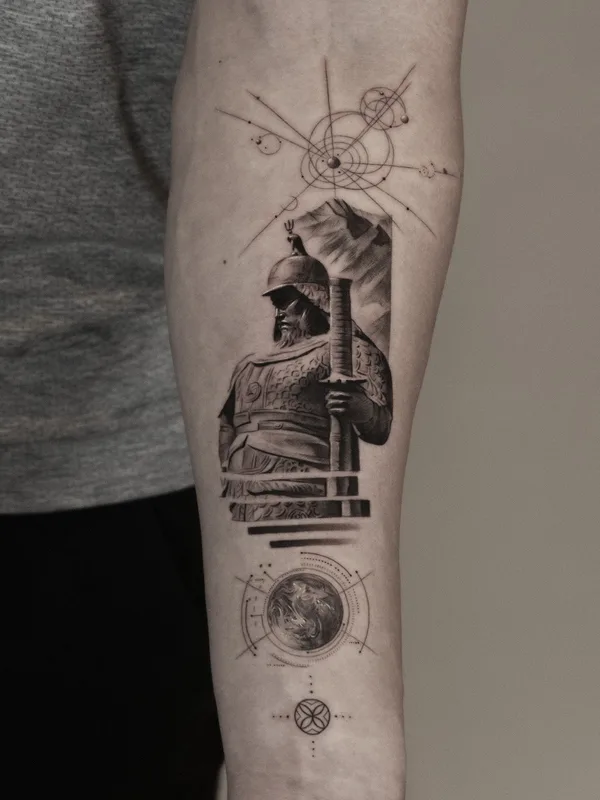 black and grey black and grey tattoo on forearm #75791 | Tattoo Artist Taeseok Park
