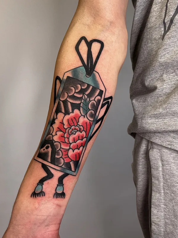 color traditional tattoo auf forearm #75876 | Tätowierer Данил Муркин