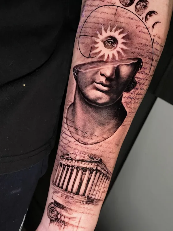 black and grey realism Tatuaggio su forearm #76039 | Tatuatore AlexSuprotiv