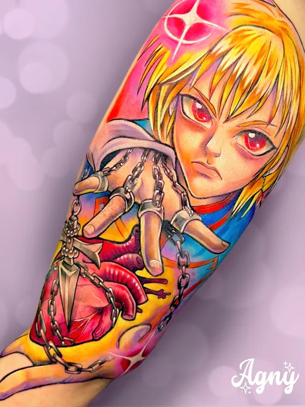 color anime Tatuagem em forearm #76230 | Tatuador Agny