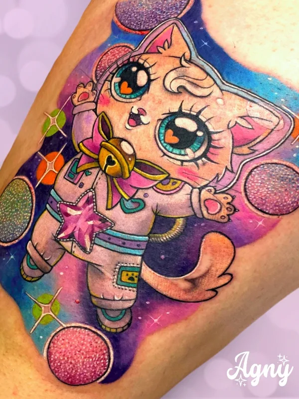 color anime Tatuagem em thigh #76235 | Tatuador Agny