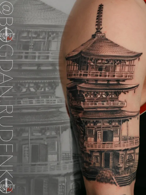 male color realism tattoo on shoulder #76263 | Tattoo Artist Богдан Руденко
