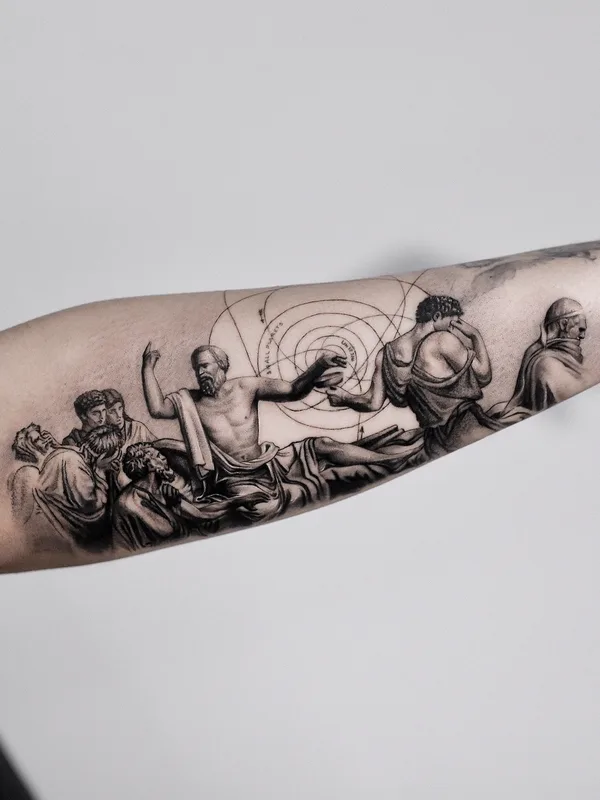 black and grey realism Tatuaggio su forearm #76462 | Tatuatore Kid Needle