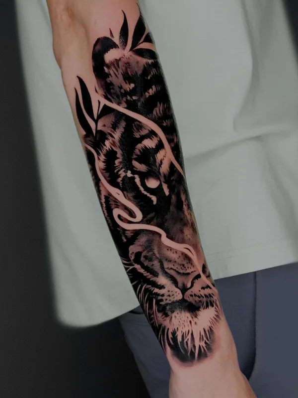 male blackandgrey realism tattoo on forearm #76647 | Tattoo Artist Артём Андер