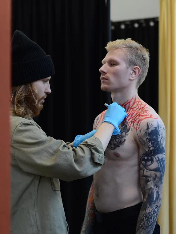 male black and grey black and grey tattoo on chest #76652 | Tattoo Artist Артём Андер