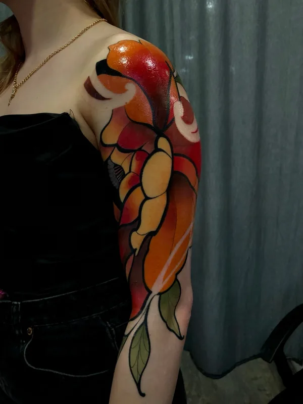 female color japanese Tatuaggio su full sleeve #77016 | Tatuatore Чергин Игорь 