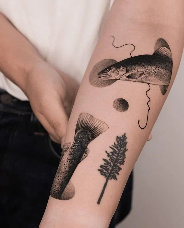 black and grey sketch 타투 부위 forearm #77134 | 타투이스트 Hanna Talalaenka