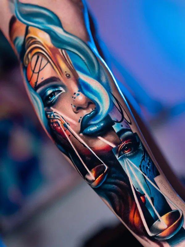 female color realism tattoo on forearm #77168 | Tattoo Artist Кристина Тейлор