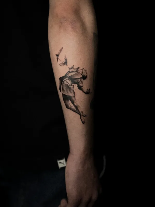 black and grey realism татуировка на forearm #77312 | Тату мастер VALENTINA TISHE