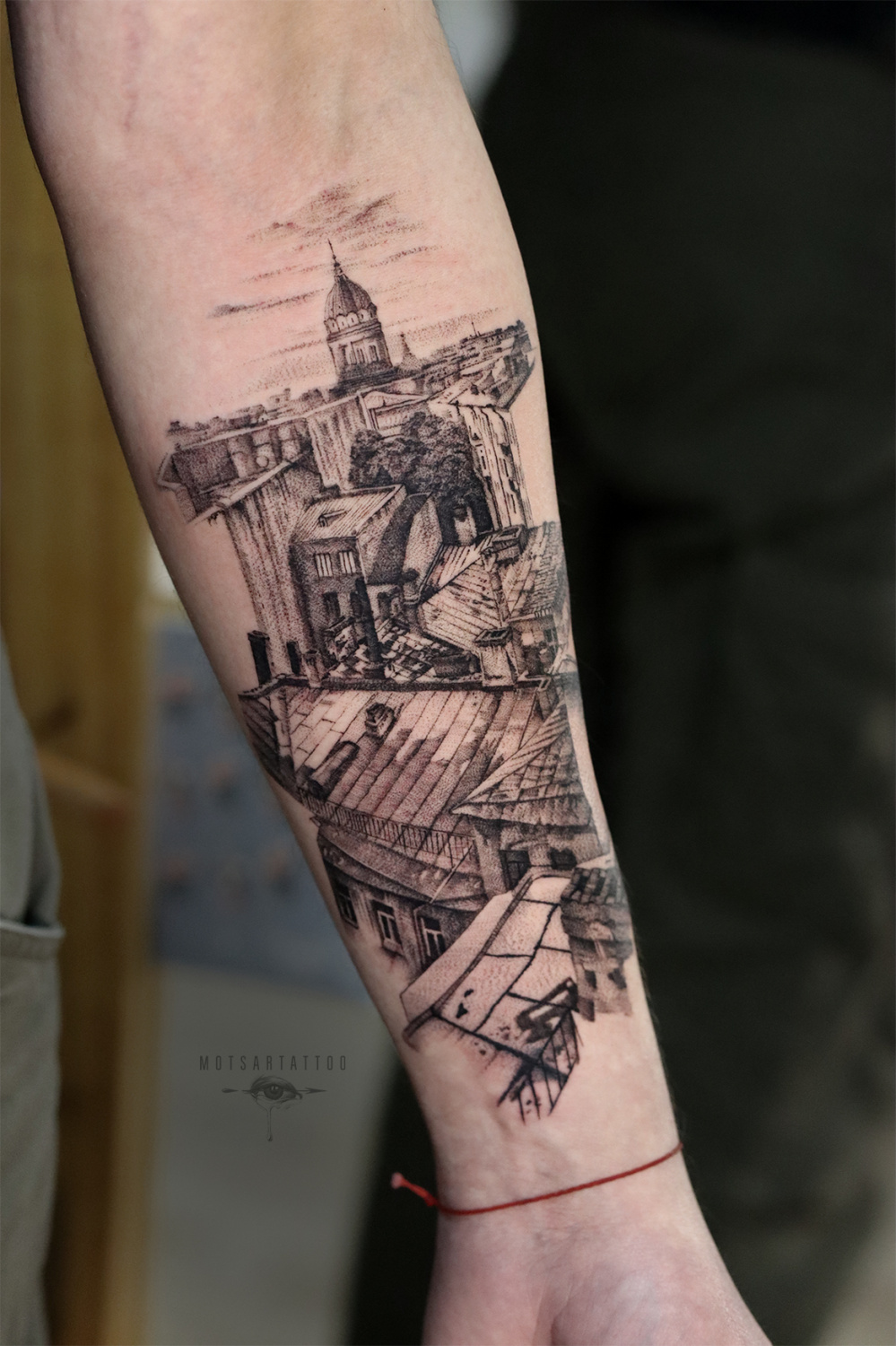Чёрная tattoo by Евгения Моцар