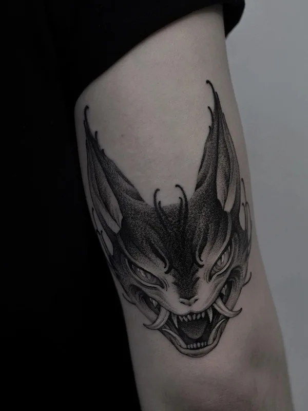 black and grey blackwork tatuaje en forearm #77955 | Tatuador Митя Собаков