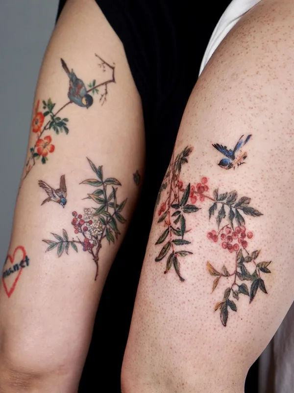 color illustrative Tatuaggio su thigh #78052 | Tatuatore Isle