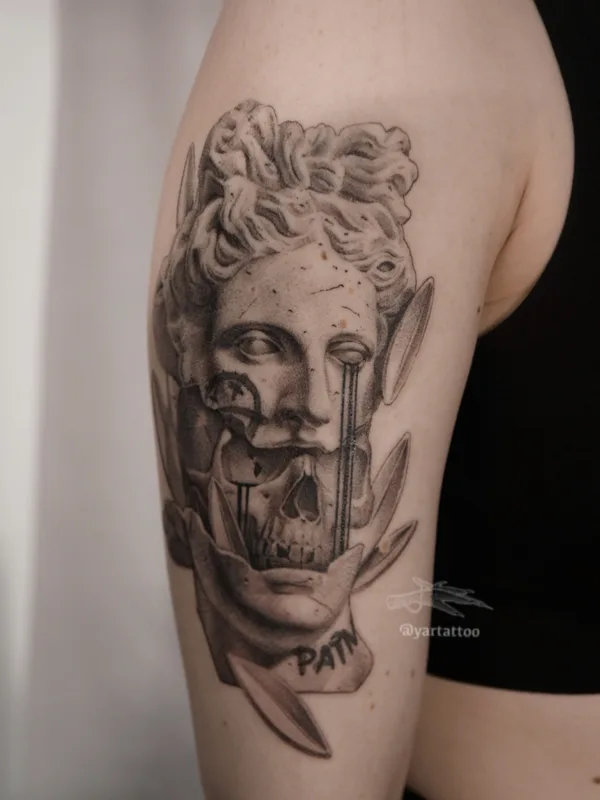 black and grey black and grey tattoo on bicep #78322 | Tattoo Artist Марынин Ярослав Yartattoo 
