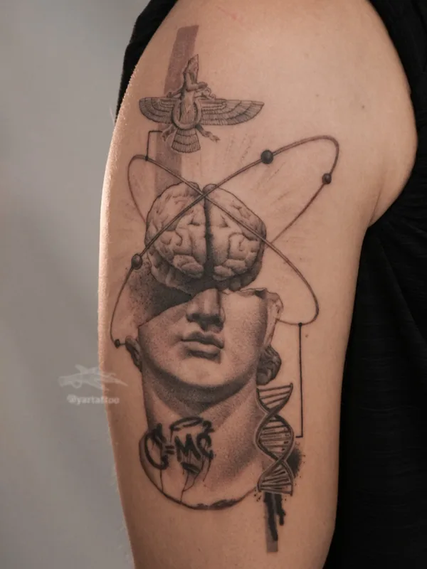 black and grey black and grey tattoo on bicep #78326 | Tattoo Artist Марынин Ярослав Yartattoo 