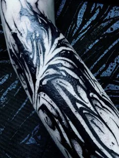 black blackwork 纹身 在 forearm #78828 | 纹身师 KOLYASAFER (Коля Сафер)