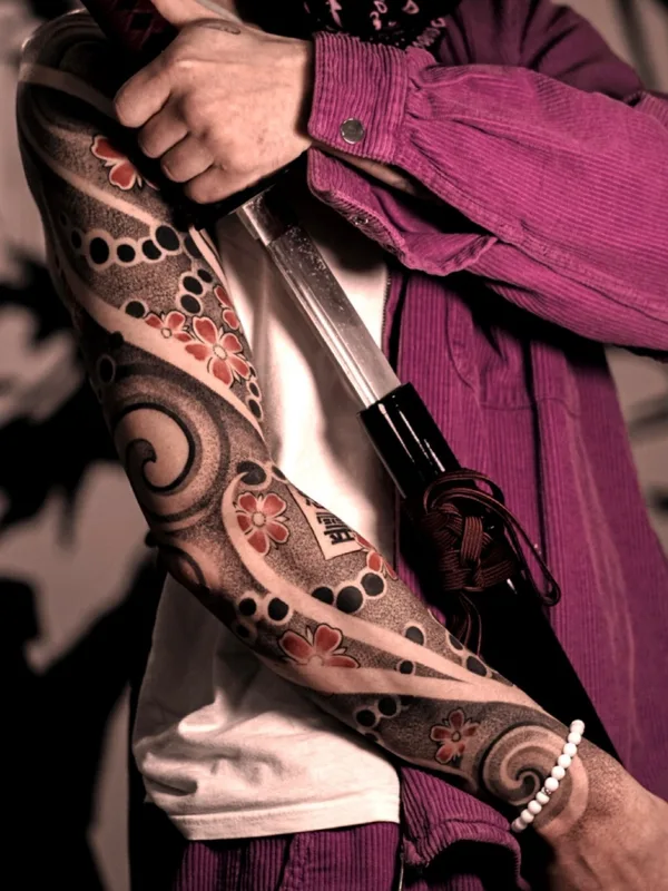 color japanese tatouage sur full sleeve #78876 | Artiste tatoueur MAX.VERAGO