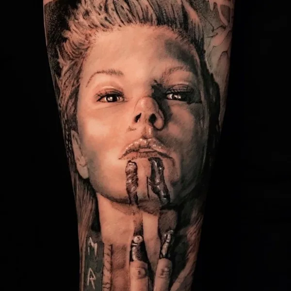 Abstract tattoo by Alex Drozd in Bad Kreuznach