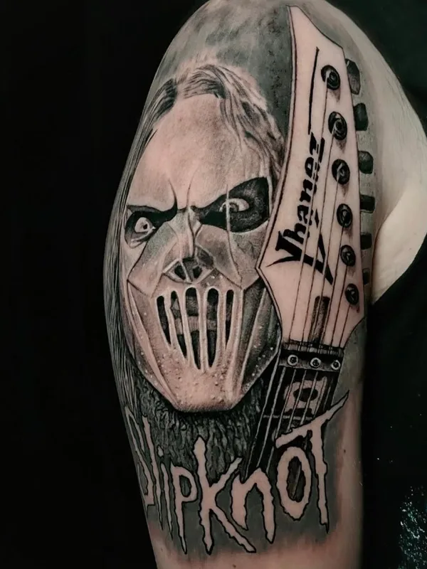 black and grey realism tattoo on upper arm #79379 | Tattoo Artist Alex Drozd