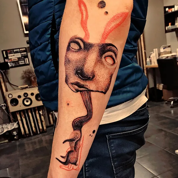 Abstract tattoo by Alex Drozd in Bad Kreuznach